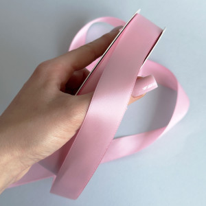 Лента атлас Ding Xin 2.5 см - #0154 Rose Pink